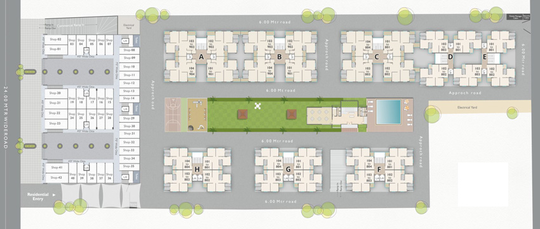 Master Plan of Samanvay West Breeze in Gotri, Vadodara - Image 43306