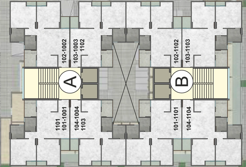 Floor Plan of Balaji Rudra Enclave in Chhani, Vadodara - Image 50169