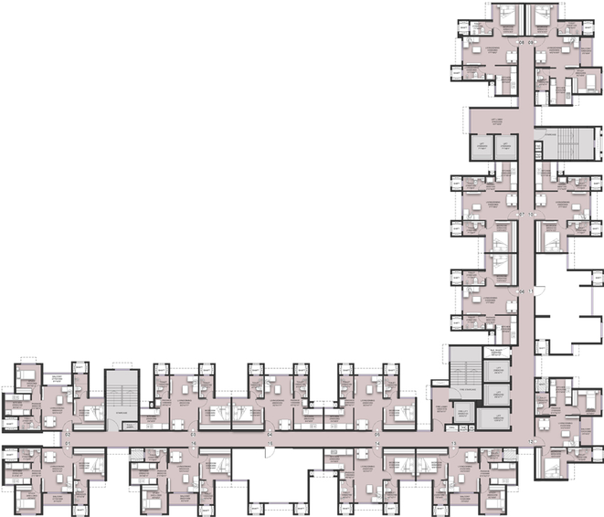 Floor Plan of Central Avenue - Runwal Gardens in Dombivli, Thane - Image 28619
