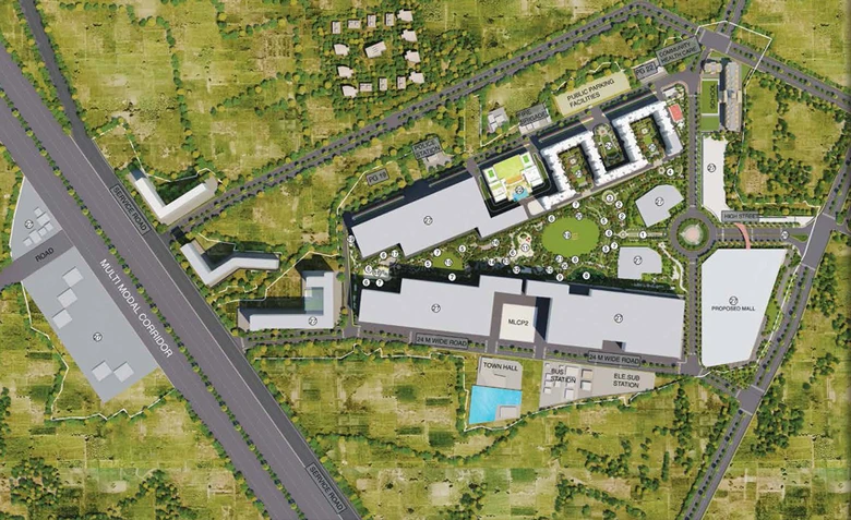 Master Plan of Central Avenue - Runwal Gardens in Dombivli, Thane - Image 28620