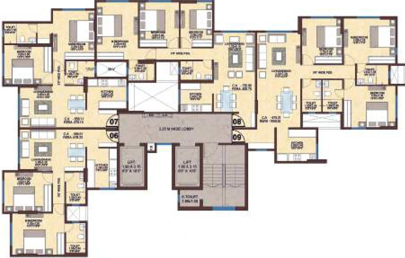 Floor Plan of Sandu Shilpadatta in Chembur West, Mumbai - Image 56552