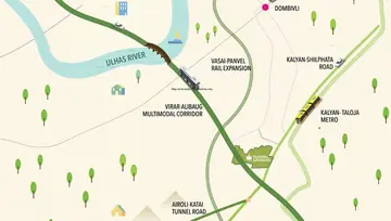Location of South Avenue - Runwal Gardens - Image 1370