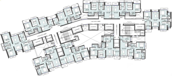 Floor Plan of Wadhwa Atmosphere O2 in Mulund West, Mumbai - Image 45247