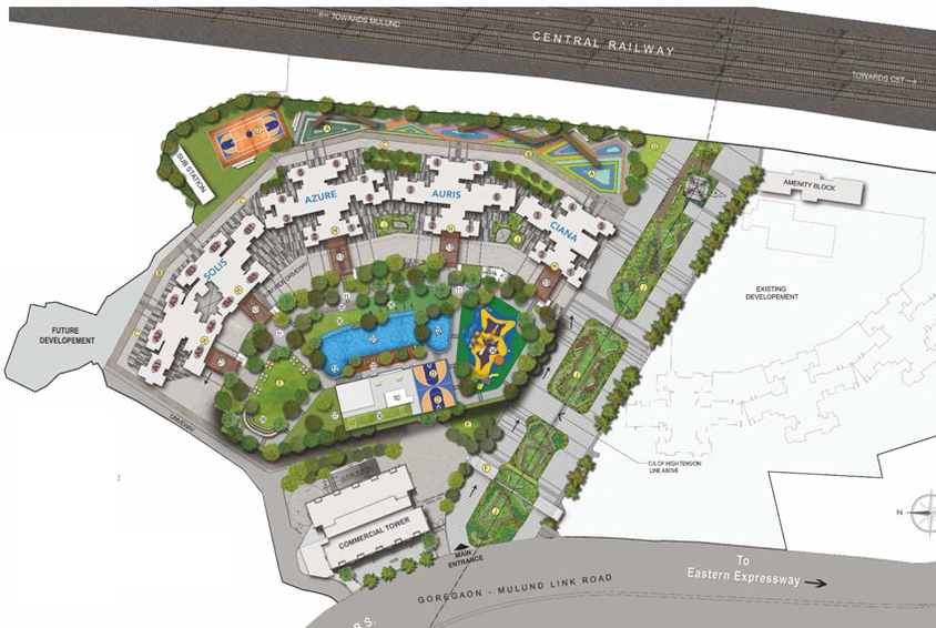 Master Plan of Wadhwa Atmosphere O2 in Mulund West, Mumbai - Image 45248