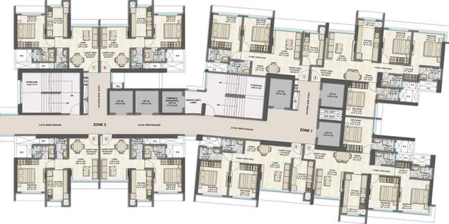 Floor Plan of Srishti Oasis in Bhandup West, Mumbai - Image 45326