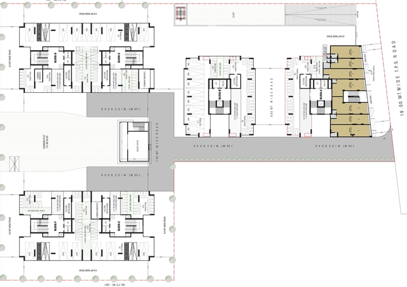Master Plan of Shiv Sharnam Antilia in New Maninagar, Ahmedabad - Image 34193