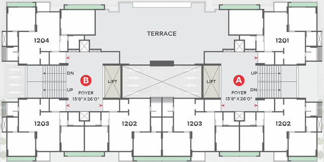 Floor Plan of Elite Ornate in Tragad, Ahmedabad - Image 34210