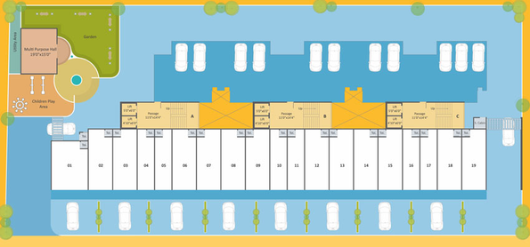 Master Plan of Neela Ria Enclave in Makarpura, Vadodara - Image 43818