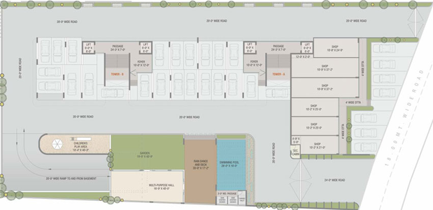 Master Plan of Iconic Shivaay Serene in Sama Savli Road, Vadodara - Image 43834