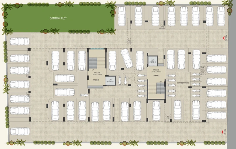 Master Plan of Aadhya Fortune 2 in Vasna Bhayli Main Road, Vadodara - Image 43899