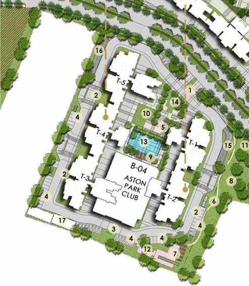 Master Plan of Aston Park - The Prestige City in Sarjapur, Bangalore - Image 1473