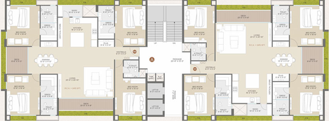 Floor Plan of Baghban The Lifestyle in Pal Gam, Surat - Image 39665