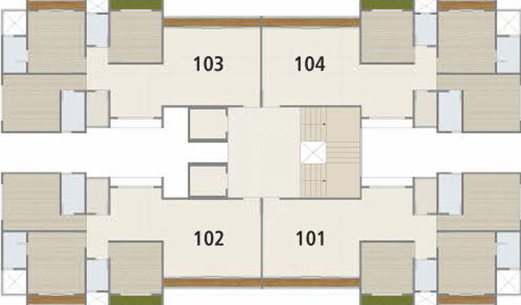Floor Plan of Bhavyaraj Orchid Fantasia in Palanpur, Surat - Image 39708