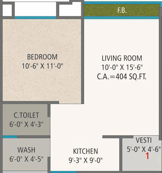1 BHK Flat in Ramaa Residency in Jahangirabad, Surat - Image 473058