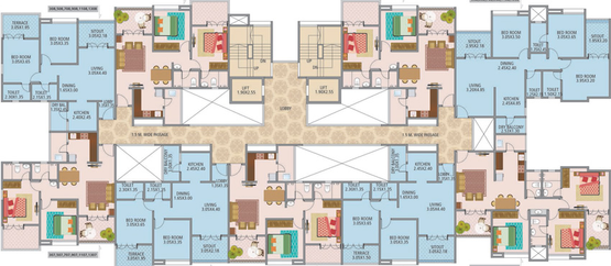 Floor Plan of Nirman Altius in Kharadi, Pune - Image 16265