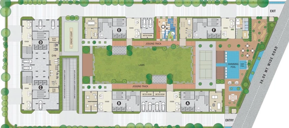 Master Plan of Atlanta Sky Deck in Vesu, Surat - Image 1509