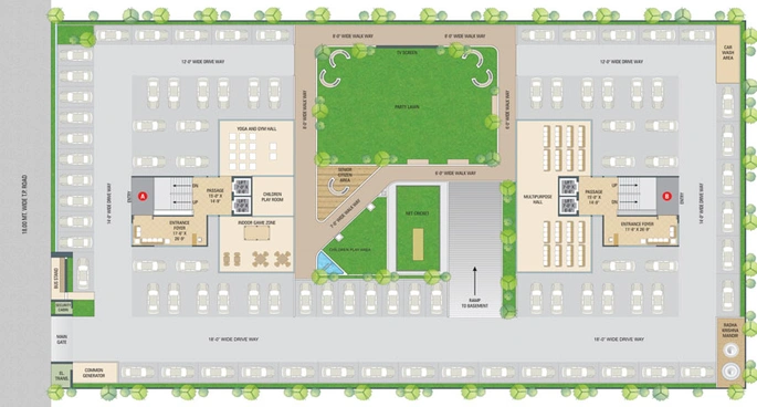 Master Plan of Meera Park in Vesu, Surat - Image 1528