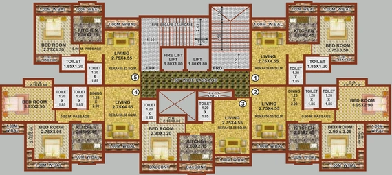 Floor Plan of Shree Adeshwar Anand in Bhayandar East, Thane - Image 57521