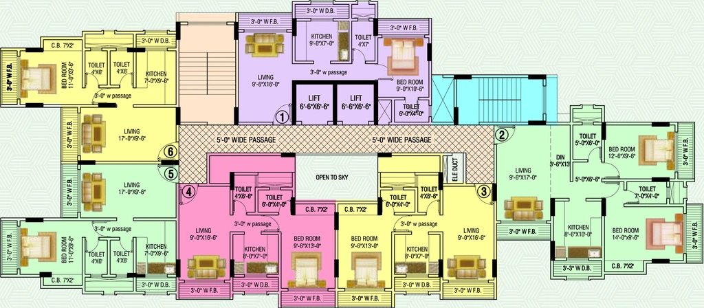 Floor Plan of Shree Anand Plaza in Bhayandar East, Thane - Image 57490
