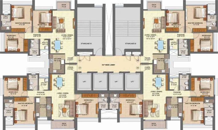 Floor Plan of Runwal Forests in Kanjurmarg West, Mumbai - Image 45358