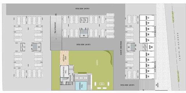 Master Plan of Swastika Heights in Bhayli Road, Vadodara - Image 43943