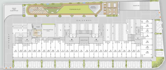 Master Plan of Vasupujya Serene 53 in Vaishnodevi Circle, Ahmedabad - Image 34280