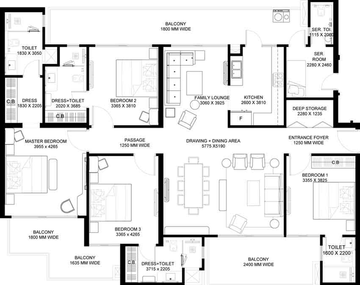 4 BHK Flat in Gulshan Avante in Sector 16 B, Greater Noida - Image 504152