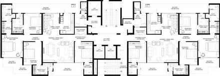 Floor Plan of Gulshan Avante in Sector 16 B, Greater Noida - Image 52847