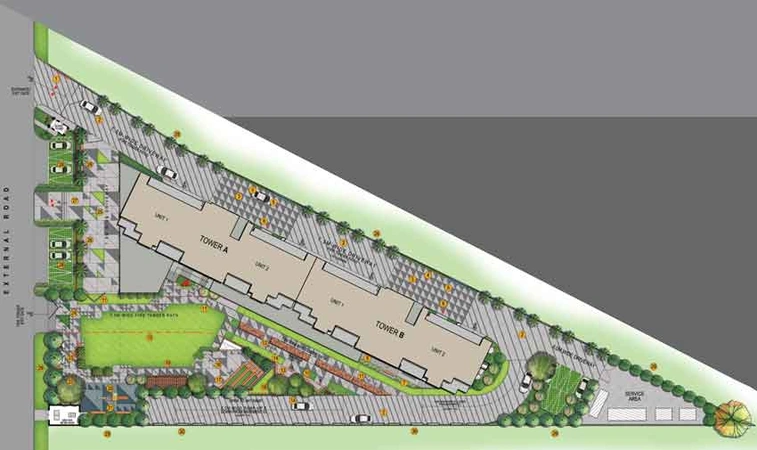 Master Plan of Gulshan Avante in Sector 16 B, Greater Noida - Image 52848