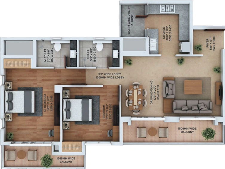 2 BHK Flat in ACE Starlit in Sector 152, Noida - Image 497563