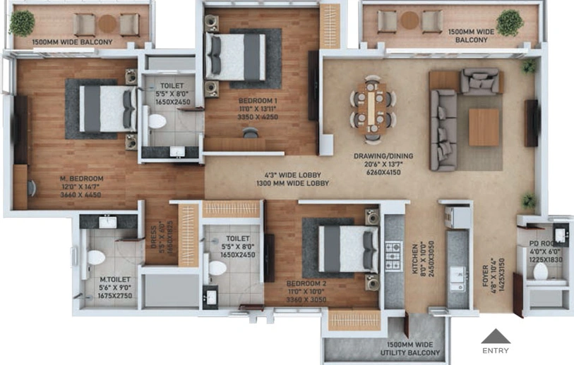 3 BHK Flat in ACE Starlit in Sector 152, Noida - Image 497564