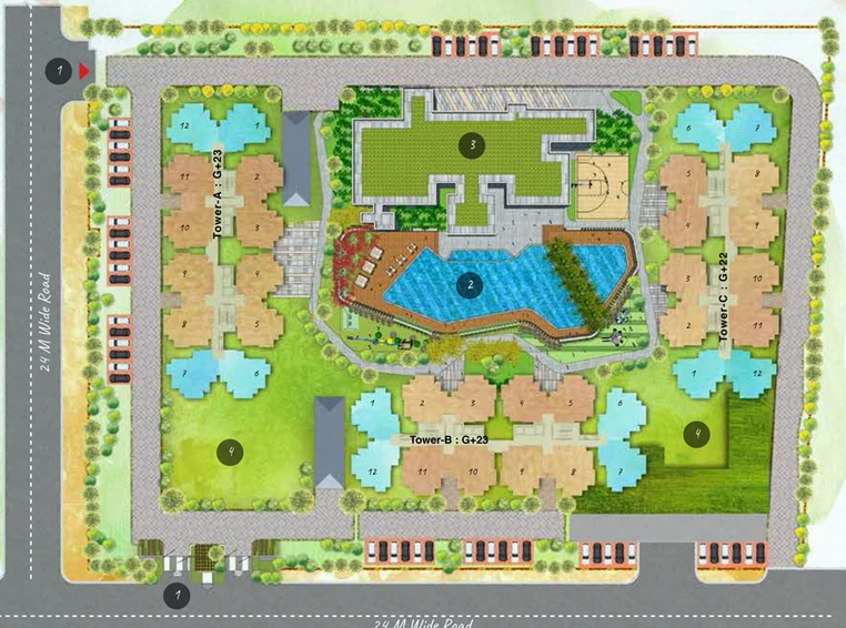 Master Plan of Coco County in Sector 10, Greater Noida - Image 57386