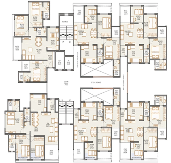 Floor Plan of Suyog Space in Wakad, Pune - Image 16092