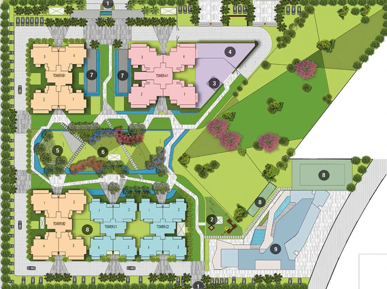 Master Plan of Ivy County in Sector 75, Noida - Image 66745