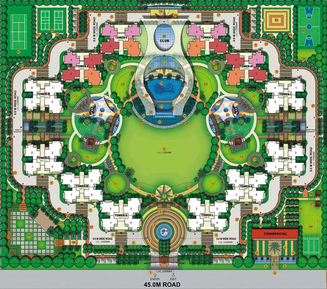 Master Plan of Samridhi Luxuriya Avenue in Sector 150, Noida - Image 100442
