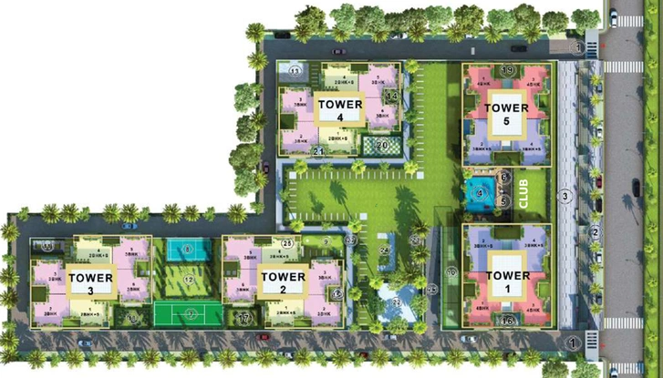 Master Plan of Trident Embassy Reso in Sector 1, Greater Noida - Image 78890