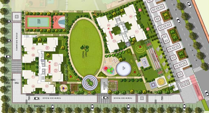 Master Plan of Vrinda Heritage Skyward in Sector 1, Greater Noida - Image 53294