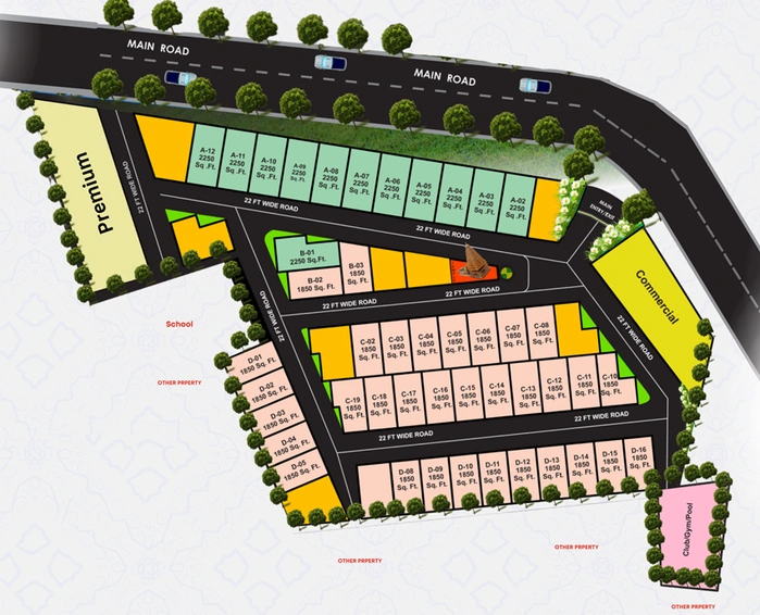 Master Plan of Escon Pride Villa in Pi I & II, Greater Noida - Image 57416