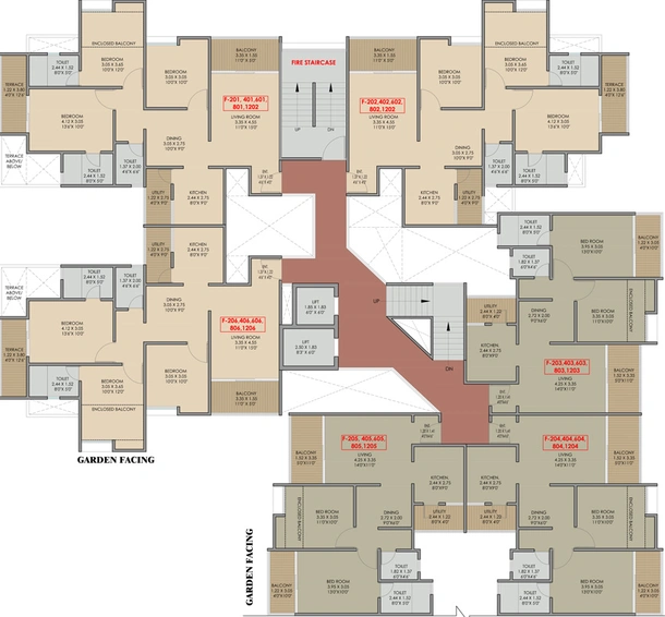 Floor Plan of Majestique Marbella in Kharadi, Pune - Image 16540