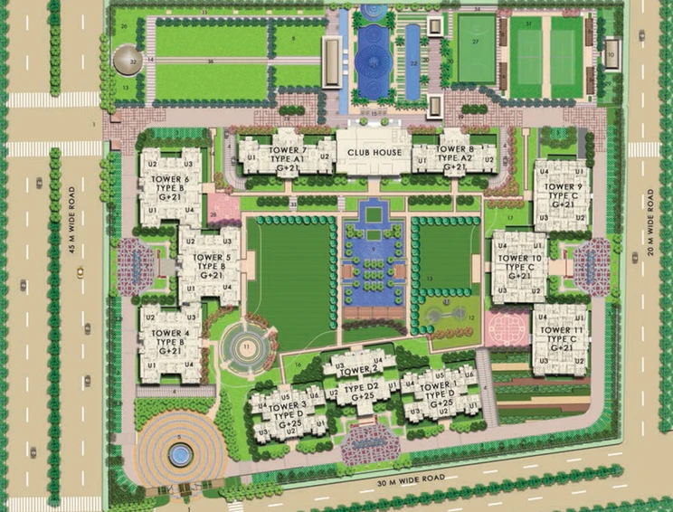 Master Plan of Ace Parkway in Sector 150, Noida - Image 57228