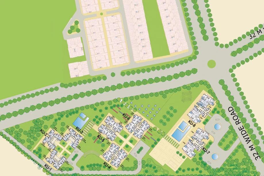 Master Plan of Jaypee Greens Kube in Sector 128, Noida - Image 49995