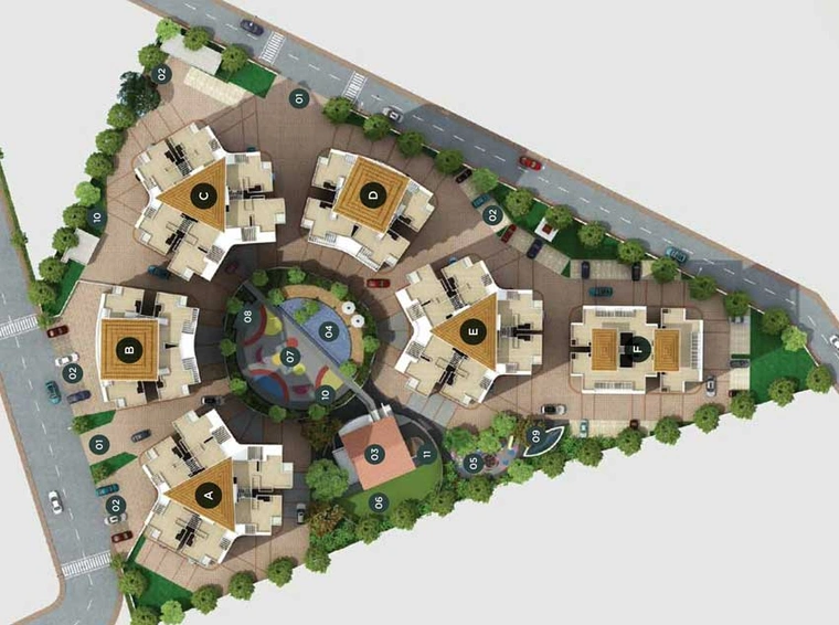 Master Plan of Rose Gardenia in Kiwale, Pune - Image 16502