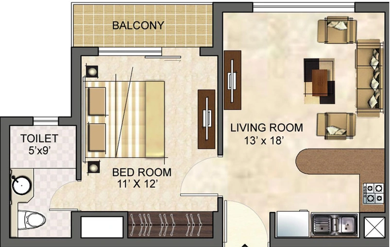 1 BHK Flat in Logix Neo World in Sector 150, Noida - Image 498420