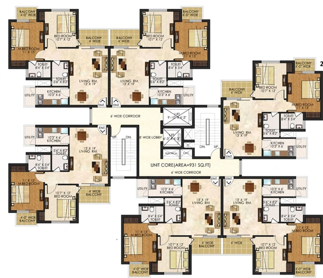 Floor Plan of Logix Neo World in Sector 150, Noida - Image 50033