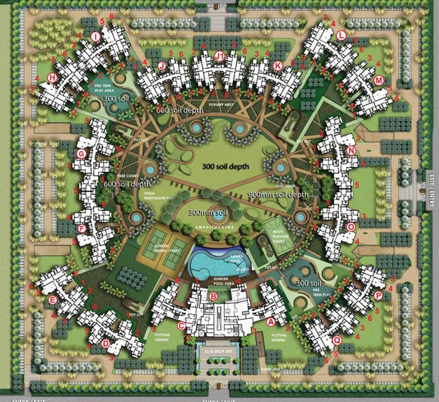 Master Plan of Logix Blossom County in Sector 137, Noida - Image 50048