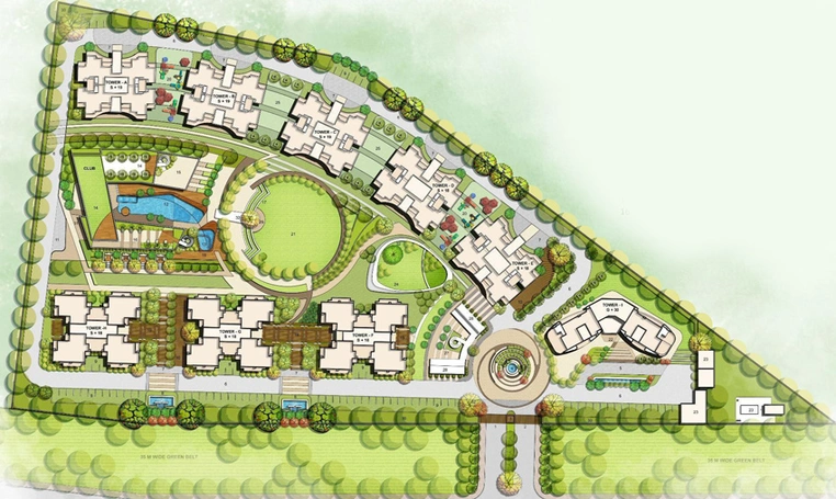 Master Plan of Lotus Arena 7 in Sector 79, Noida - Image 50055
