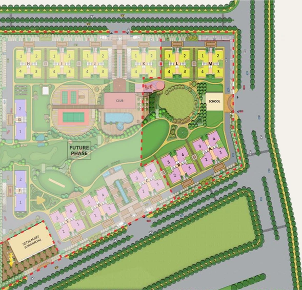 Master Plan of Sethi Venice in Sector 150, Noida - Image 1656