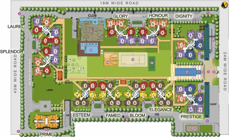 Master Plan of Sikka Karnam Greens in Sector 143, Noida - Image 57327