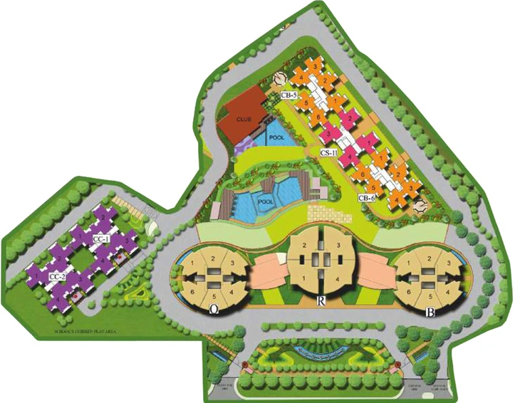 Master Plan of Supertech Capeluxe in Sector 74, Noida - Image 50194