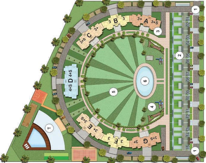 Master Plan of Antriksh The Golf Address in Sector 150, Noida - Image 50220
